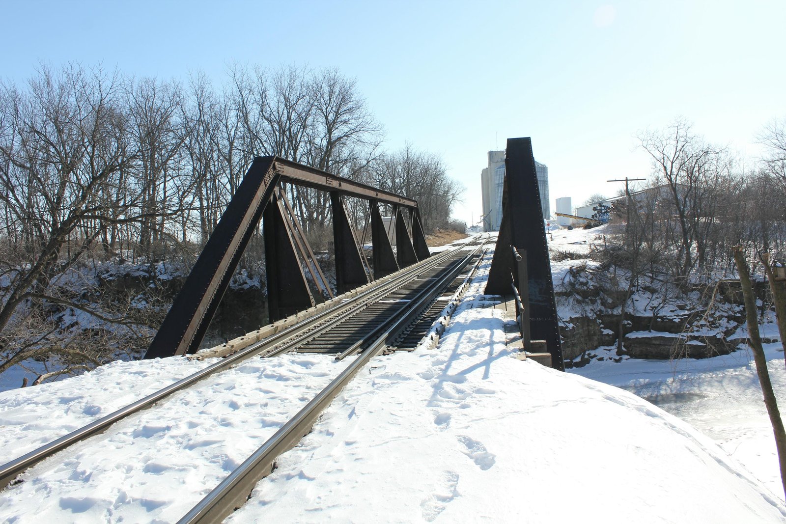 Looking east